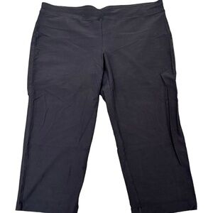 Eileen Fisher Stretch Crepe Capri Pants. Dark Grey. Size L. EUC